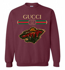 Gucci Minnesota Wild Logo Crewneck Sweatshirt - zezetee Gucci Minnesota Wild Logo Crewneck Sweatshirt - zezetee