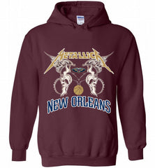 Metallica New Orleans Pelicans Logo Hoodie - zezetee Metallica New Orleans Pelicans Logo Hoodie - zezetee