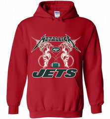 Metallica New York Jets Logo Hoodie - zezetee Metallica New York Jets Logo Hoodie - zezetee