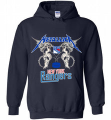 Metallica New York Rangers Logo Hoodie - zezetee Metallica New York Rangers Logo Hoodie - zezetee