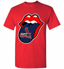 St Louis Cardinals  x The Rolling Stones Logo Shirt - zezetee St Louis Cardinals  x The Rolling Stones Logo Shirt - zezetee
