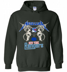 Metallica New York Rangers Logo Hoodie - zezetee Metallica New York Rangers Logo Hoodie - zezetee