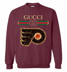 Gucci Philadelphia Flyers Logo Crewneck Sweatshirt - zezetee Gucci Philadelphia Flyers Logo Crewneck Sweatshirt - zezetee