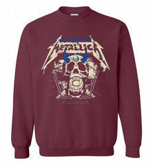 Metallica We Don't Give A Shit New York Islanders Crewneck Sweatshirt - zezetee Metallica We Don't Give A Shit New York Islanders Crewneck Sweatshirt - zezetee
