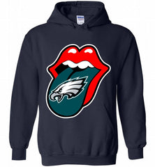 Philadelphia Eagles  x The Rolling Stones Logo Hoodie - zezetee Philadelphia Eagles  x The Rolling Stones Logo Hoodie - zezetee