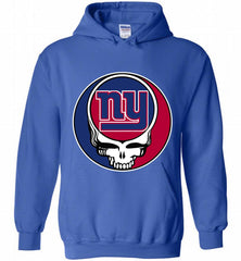 New York Giants Grateful Dead Logo Band Hoodie - zezetee New York Giants Grateful Dead Logo Band Hoodie - zezetee
