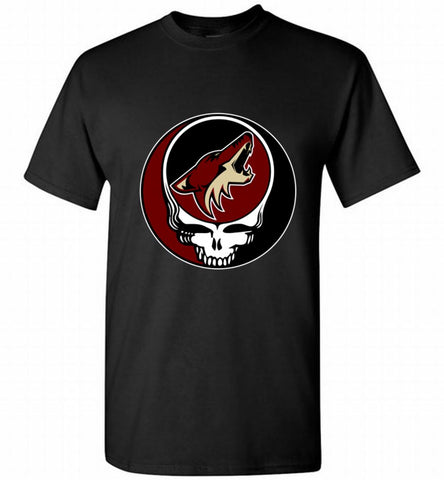 NHL TEAM ARIZONA COYOTES X GRATEFUL DEAD LOGO BAND Shirt - zezetee NHL TEAM ARIZONA COYOTES X GRATEFUL DEAD LOGO BAND Shirt - zezetee