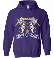 Metallica New Orleans Pelicans Logo Hoodie - zezetee Metallica New Orleans Pelicans Logo Hoodie - zezetee