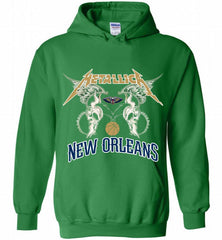 Metallica New Orleans Pelicans Logo Hoodie - zezetee Metallica New Orleans Pelicans Logo Hoodie - zezetee