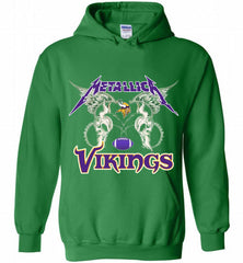 Metallica Minnesota Vikings Logo Hoodie - zezetee Metallica Minnesota Vikings Logo Hoodie - zezetee