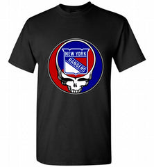 NHL TEAM NEW YORK RANGERS X GRATEFUL DEAD LOGO BAND Shirt - zezetee NHL TEAM NEW YORK RANGERS X GRATEFUL DEAD LOGO BAND Shirt - zezetee