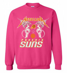 Metallica Phoenix Sun Logo Crewneck Sweatshirt - zezetee Metallica Phoenix Sun Logo Crewneck Sweatshirt - zezetee