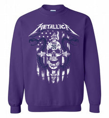 Metallica New York Yankees Logo Crewneck Sweatshirt - zezetee Metallica New York Yankees Logo Crewneck Sweatshirt - zezetee