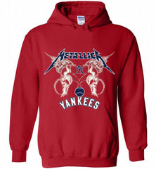 Metallica New York Yankees Logo Hoodie - zezetee Metallica New York Yankees Logo Hoodie - zezetee