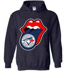 Toronto Blue Jays  x The Rolling Stones Logo Hoodie - zezetee Toronto Blue Jays  x The Rolling Stones Logo Hoodie - zezetee