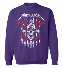 Metallica Snake Skull Chicago Bulls Logo Crewneck Sweatshirt - zezetee Metallica Snake Skull Chicago Bulls Logo Crewneck Sweatshirt - zezetee