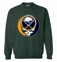 NHL TEAM BUFFALO SABRES X GRATEFUL DEAD LOGO BAND Crewneck Sweatshirt - zezetee NHL TEAM BUFFALO SABRES X GRATEFUL DEAD LOGO BAND Crewneck Sweatshirt - zezetee