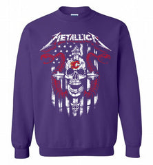 Metallica Snake Skull Calgary Flames Logo Crewneck Sweatshirt - zezetee Metallica Snake Skull Calgary Flames Logo Crewneck Sweatshirt - zezetee