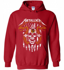 Metallica Snake Skull Chicago Blackhawks Logo Hoodie - zezetee Metallica Snake Skull Chicago Blackhawks Logo Hoodie - zezetee