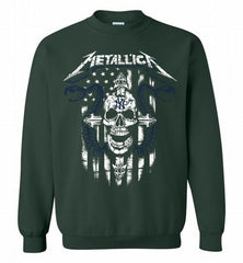 Metallica New York Yankees Logo Crewneck Sweatshirt - zezetee Metallica New York Yankees Logo Crewneck Sweatshirt - zezetee