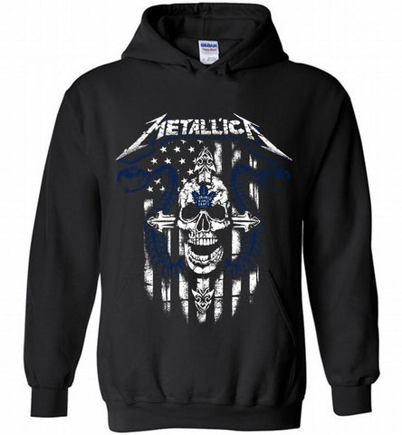 Metallica Snake Skull Toronto Maple Leafs Logo Hoodie - zezetee Metallica Snake Skull Toronto Maple Leafs Logo Hoodie - zezetee