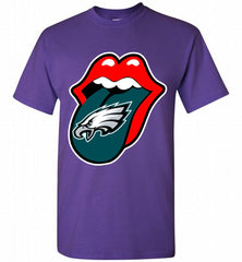 Philadelphia Eagles  x The Rolling Stones Logo Shirt - zezetee Philadelphia Eagles  x The Rolling Stones Logo Shirt - zezetee
