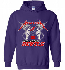 Metallica New Jersey Devils Logo Hoodie - zezetee Metallica New Jersey Devils Logo Hoodie - zezetee