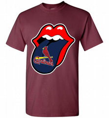 St Louis Cardinals  x The Rolling Stones Logo Shirt - zezetee St Louis Cardinals  x The Rolling Stones Logo Shirt - zezetee