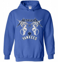 Metallica New York Yankees Logo Hoodie - zezetee Metallica New York Yankees Logo Hoodie - zezetee