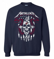 Metallica Snake Skull Arizona Coyotes Logo Crewneck Sweatshirt - zezetee Metallica Snake Skull Arizona Coyotes Logo Crewneck Sweatshirt - zezetee