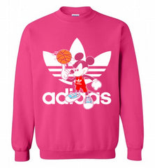ADIDAS BASKETBALL MICKEY MOUSE DISNEY SPORTS Crewneck Sweatshirt - zezetee ADIDAS BASKETBALL MICKEY MOUSE DISNEY SPORTS Crewneck Sweatshirt - zezetee