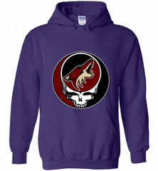 NHL TEAM ARIZONA COYOTES X GRATEFUL DEAD LOGO BAND Hoodie - zezetee NHL TEAM ARIZONA COYOTES X GRATEFUL DEAD LOGO BAND Hoodie - zezetee