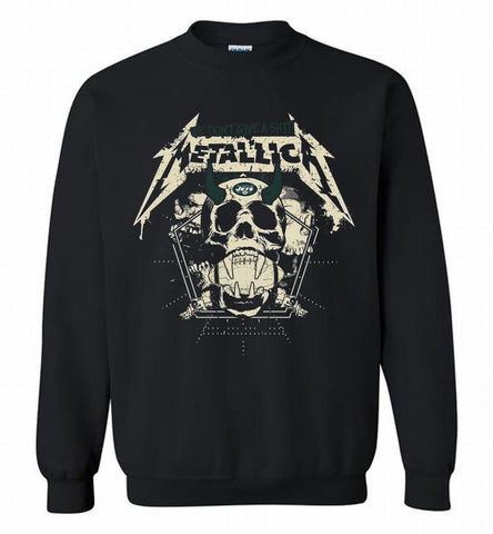 Metallica We Don't Give A Shit New York Jets Crewneck Sweatshirt - zezetee Metallica We Don't Give A Shit New York Jets Crewneck Sweatshirt - zezetee