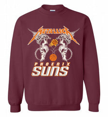 Metallica Phoenix Sun Logo Crewneck Sweatshirt - zezetee Metallica Phoenix Sun Logo Crewneck Sweatshirt - zezetee