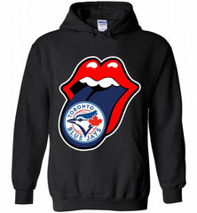 Toronto Blue Jays  x The Rolling Stones Logo Hoodie - zezetee Toronto Blue Jays  x The Rolling Stones Logo Hoodie - zezetee