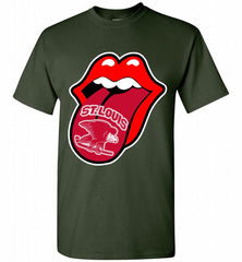 St Louis Eagles  x The Rolling Stones Logo Shirt - zezetee St Louis Eagles  x The Rolling Stones Logo Shirt - zezetee