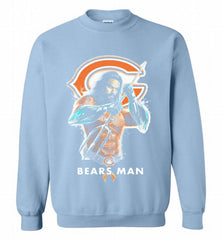 AQUAMAN CHICAGO BEARS MAN Crewneck Sweatshirt - zezetee AQUAMAN CHICAGO BEARS MAN Crewneck Sweatshirt - zezetee