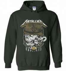 Metallica Skull Snake New Orleans Saints Hoodie - zezetee Metallica Skull Snake New Orleans Saints Hoodie - zezetee