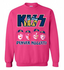 Kiss Denver Nuggets Logo Crewneck Sweatshirt - zezetee Kiss Denver Nuggets Logo Crewneck Sweatshirt - zezetee