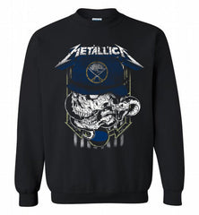 Metallica Skull Snake Buffalo Sabres Crewneck Sweatshirt - zezetee Metallica Skull Snake Buffalo Sabres Crewneck Sweatshirt - zezetee