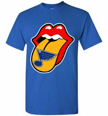 St Louis Blues  x The Rolling Stones Logo Shirt - zezetee St Louis Blues  x The Rolling Stones Logo Shirt - zezetee
