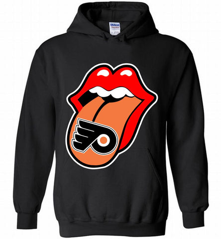 Philadelphia Flyers x The Rolling Stones Logo Hoodie - zezetee Philadelphia Flyers x The Rolling Stones Logo Hoodie - zezetee
