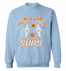 Metallica Phoenix Sun Logo Crewneck Sweatshirt - zezetee Metallica Phoenix Sun Logo Crewneck Sweatshirt - zezetee