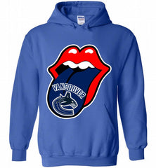 Vancouver Canucks  x The Rolling Stones Logo Hoodie - zezetee Vancouver Canucks  x The Rolling Stones Logo Hoodie - zezetee