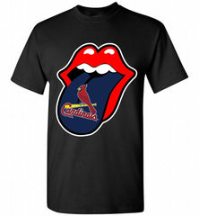 St Louis Cardinals  x The Rolling Stones Logo Shirt - zezetee St Louis Cardinals  x The Rolling Stones Logo Shirt - zezetee
