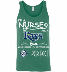 I'M A Nurse And A Tampa Bay Rays Fan Pretty Much Perfect Tank - zezetee