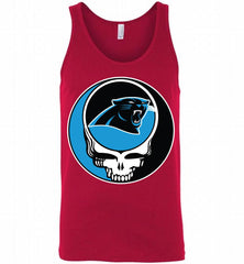 Carolina Panthers Grateful Dead Logo Band Tank - zezetee
