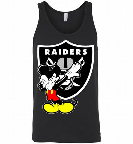 Disney Mickey Mouse Dabbing Oakland Raiders Tank - zezetee