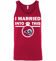 I MARRIED INTO THIS NFL Los Angeles Rams Tank - zezetee