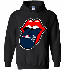 New England Patriots  x The Rolling Stones Logo Hoodie - zezetee